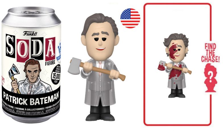 Figurine Funko Soda American Psycho Patrick Bateman (Canette Noire)