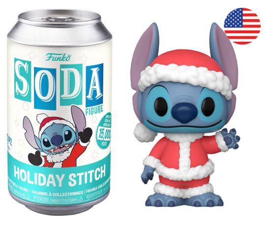 Figurine Funko Soda Lilo et Stitch [Disney] Stitch Noël (Canette Bleue)