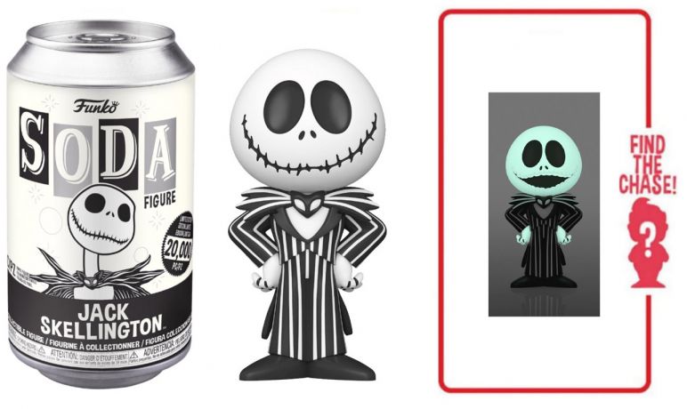 Figurine Funko Soda L'étrange Noël de M. Jack [Disney] Jack Skellington (Canette Noire)