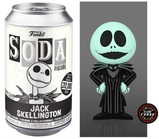 Figurine Funko Soda L'étrange Noël de M. Jack [Disney] Jack Skellington (Canette Noire) [Chase]