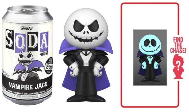 Figurine Funko Soda L'étrange Noël de M. Jack [Disney] Vampire Jack (Canette Noire)