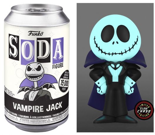 Figurine Funko Soda L'étrange Noël de M. Jack [Disney] Vampire Jack (Canette Noire) [Chase]