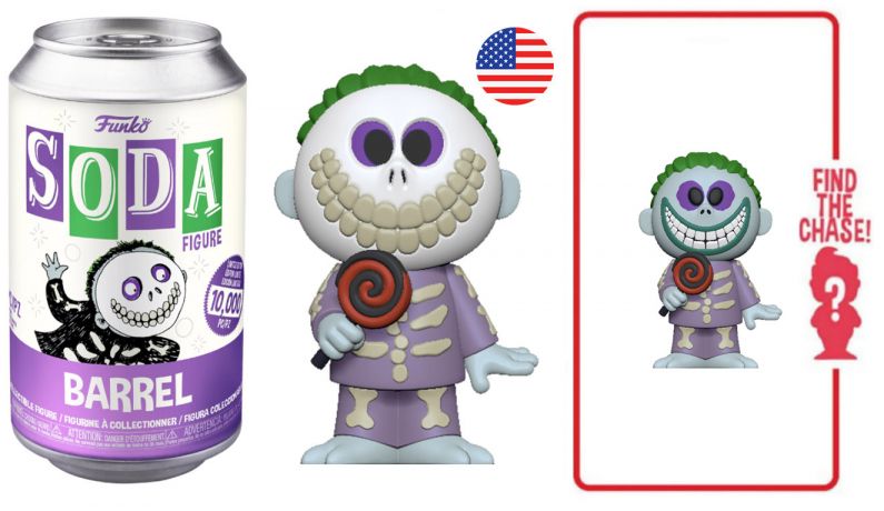 Figurine Funko Soda L'étrange Noël de M. Jack [Disney] Barrel (Canette Violette)