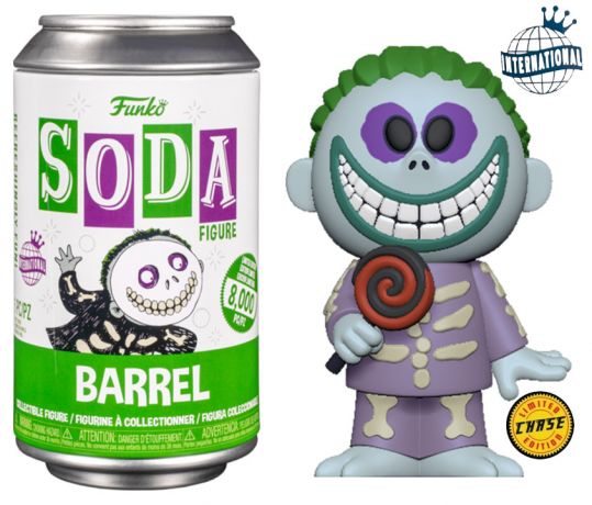 Figurine Funko Soda L'étrange Noël de M. Jack [Disney] Barrel (Canette Verte) [Chase]