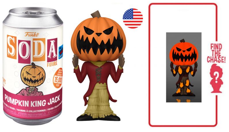 Figurine Funko Soda L'étrange Noël de M. Jack [Disney] Pumpkin King Jack (Canette Rouge)