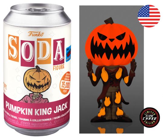 Figurine Funko Soda L'étrange Noël de M. Jack [Disney] Pumpkin King Jack (Canette Rouge) [Chase]