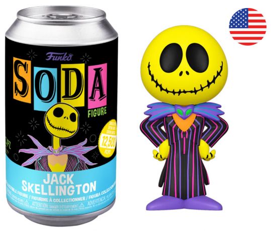 Figurine Funko Soda L'étrange Noël de M. Jack [Disney] Jack Skellington (Canette Bleue)