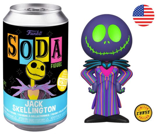 Figurine Funko Soda L'étrange Noël de M. Jack [Disney] Jack Skellington (Canette Bleue) [Chase]