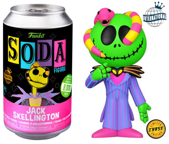 Figurine Funko Soda L'étrange Noël de M. Jack [Disney] Jack Skellington (Canette Rose) [Chase]