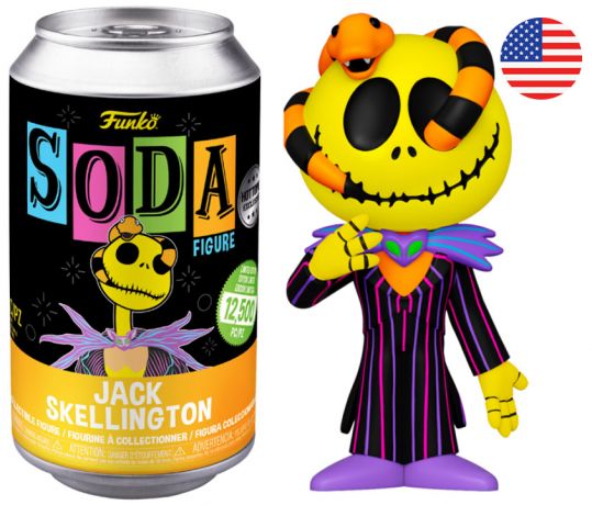 Figurine Funko Soda L'étrange Noël de M. Jack [Disney] Jack Skellington (Canette Jaune)