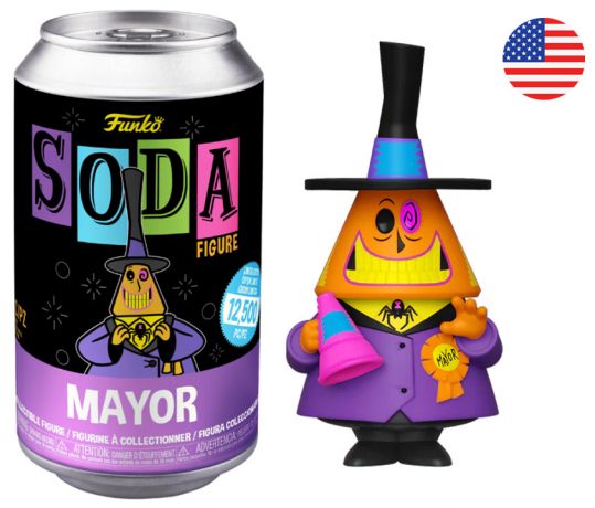 Figurine Funko Soda L'étrange Noël de M. Jack [Disney] Le Maire (Canette Violette)