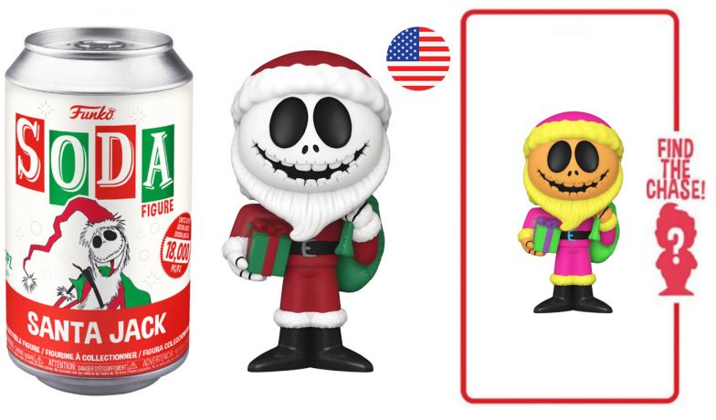 Figurine Funko Soda L'étrange Noël de M. Jack [Disney] Jack Père Noël (Canette Rouge)