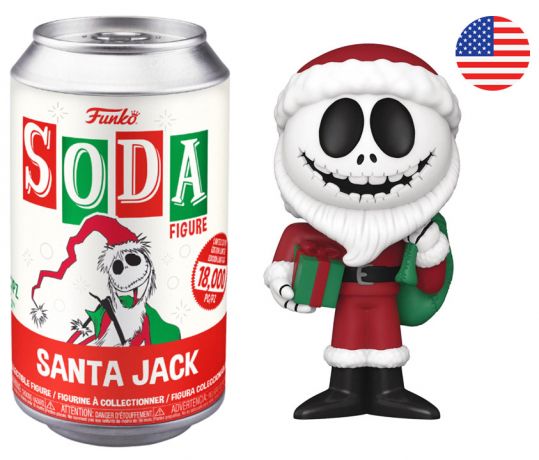 Figurine Funko Soda L'étrange Noël de M. Jack [Disney] Jack Père Noël (Canette Rouge)