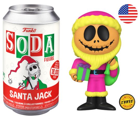 Figurine Funko Soda L'étrange Noël de M. Jack [Disney] Jack Père Noël (Canette Rouge) [Chase]