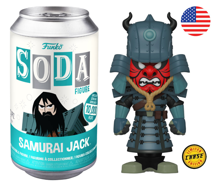 Figurine Soda Samouraï Jack pas cher : Samurai Jack (Canette Bleue) [Chase]