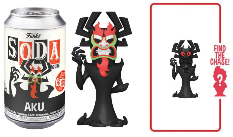 Figurine Funko Soda Samouraï Jack Aku (Canette Noire)