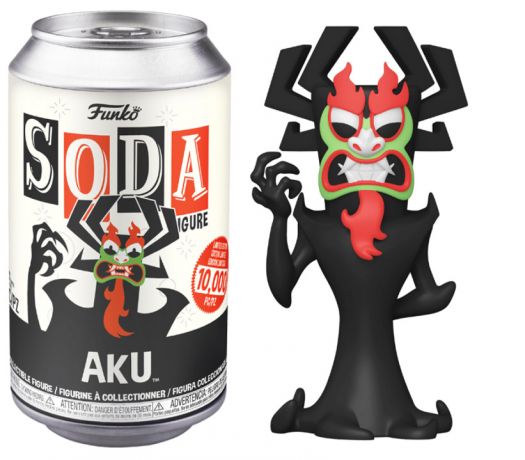 Figurine Funko Soda Samouraï Jack Aku (Canette Noire)