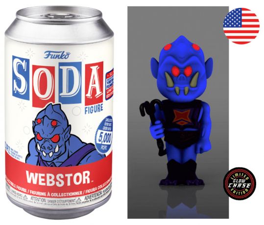 Figurine Funko Soda Les Maîtres de l'univers Webstor (Canette Rouge) [Chase]