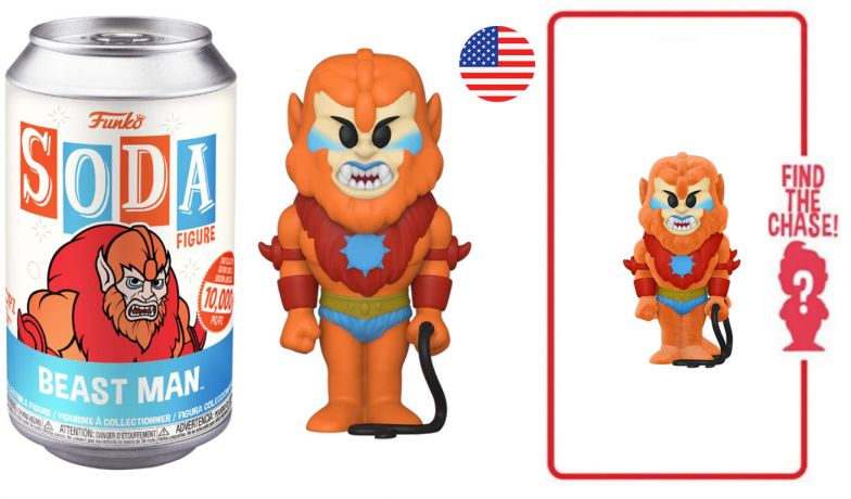 Figurine Funko Soda Les Maîtres de l'univers Beast Man (Canette Bleue)