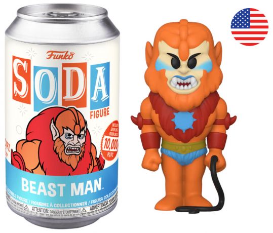 Figurine Funko Soda Les Maîtres de l'univers Beast Man (Canette Bleue)