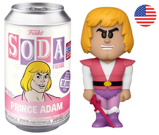Figurine Funko Soda Les Maîtres de l'univers Prince Adam (Canette Rose)