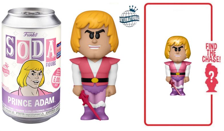 Figurine Funko Soda Les Maîtres de l'univers Prince Adam (Canette Violette)