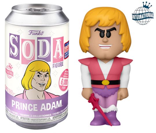 Figurine Funko Soda Les Maîtres de l'univers Prince Adam (Canette Violette)
