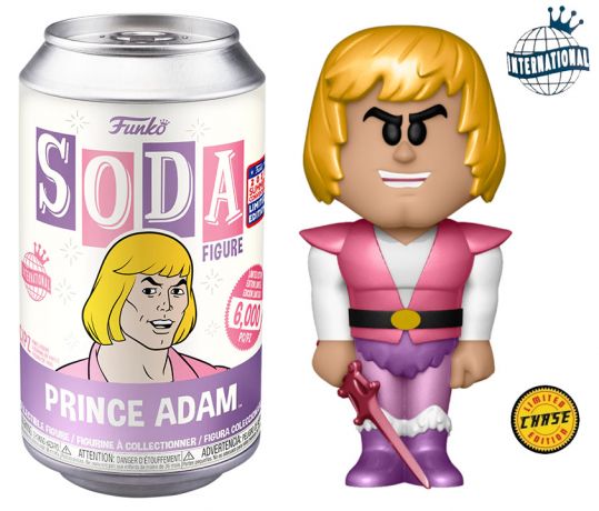 Figurine Funko Soda Les Maîtres de l'univers Prince Adam (Canette Violette) [Chase]