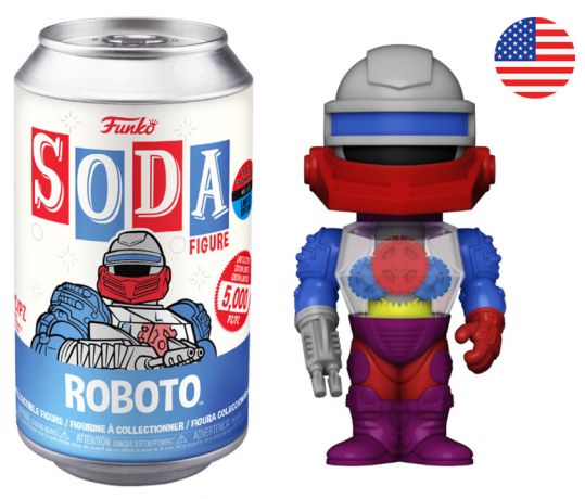 Figurine Funko Soda Les Maîtres de l'univers Roboto (Canette Bleue)