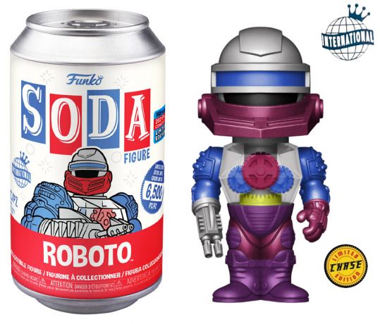 Figurine Funko Soda Les Maîtres de l'univers Roboto (Canette Rouge) [Chase]