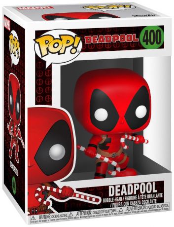 Figurine Funko Pop Deadpool [Marvel] #400 Deadpool - Avec bonbons cannes de Noël