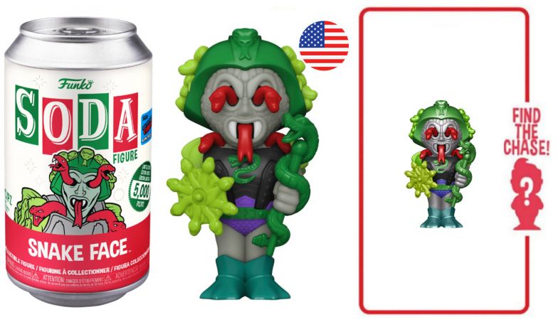 Figurine Funko Soda Les Maîtres de l'univers Snake Face (Canette Rouge)