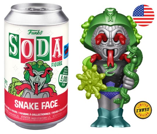 Figurine Funko Soda Les Maîtres de l'univers Snake Face (Canette Rouge) [Chase]