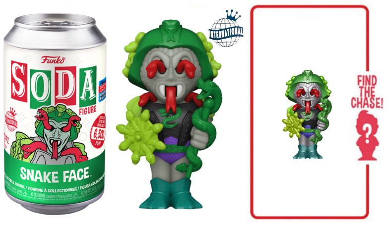 Figurine Funko Soda Les Maîtres de l'univers Snake Face (Canette Verte)