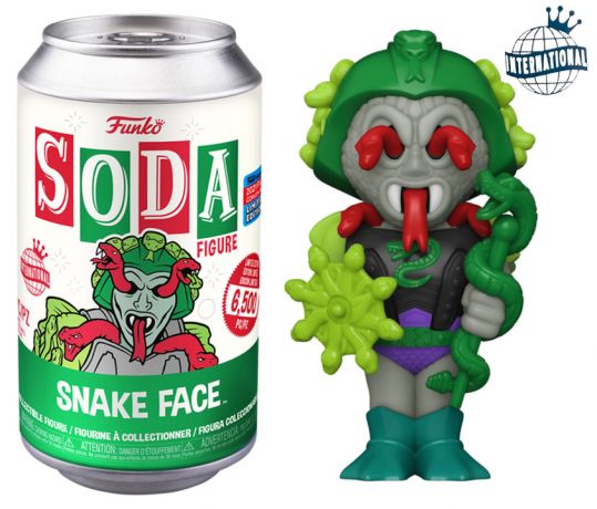 Figurine Funko Soda Les Maîtres de l'univers Snake Face (Canette Verte)