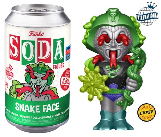 Figurine Funko Soda Les Maîtres de l'univers Snake Face (Canette Verte) [Chase]