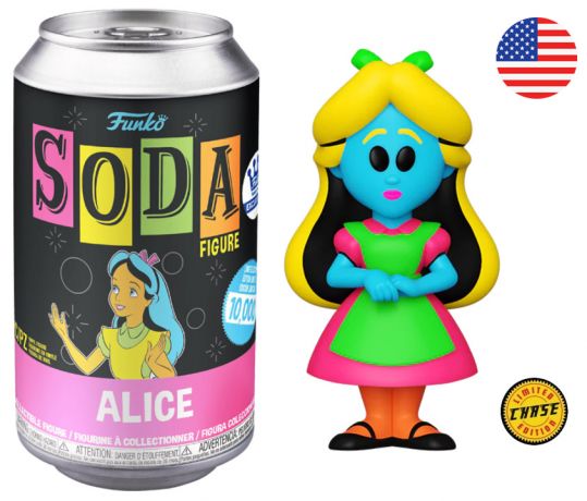 Figurine Funko Soda Alice au Pays des Merveilles [Disney] Alice (Canette Rose) [Chase]