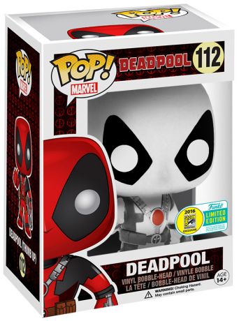 Figurine Funko Pop Deadpool [Marvel] #112 Deadpool - Pouce en l'air - Blanc