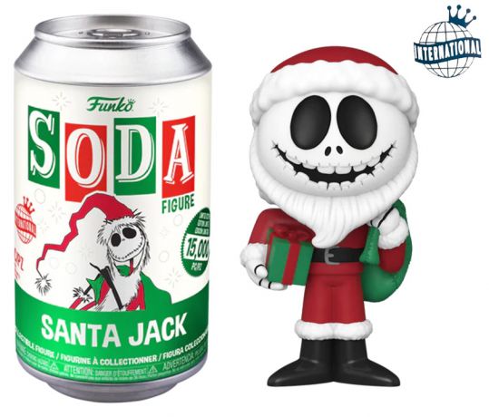 Figurine Funko Soda L'étrange Noël de M. Jack [Disney] Jack Père Noël (Canette Verte)
