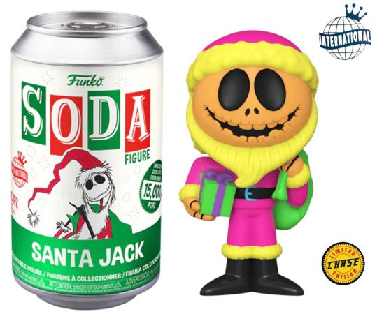 Figurine Funko Soda L'étrange Noël de M. Jack [Disney] Jack Père Noël (Canette Verte) [Chase]