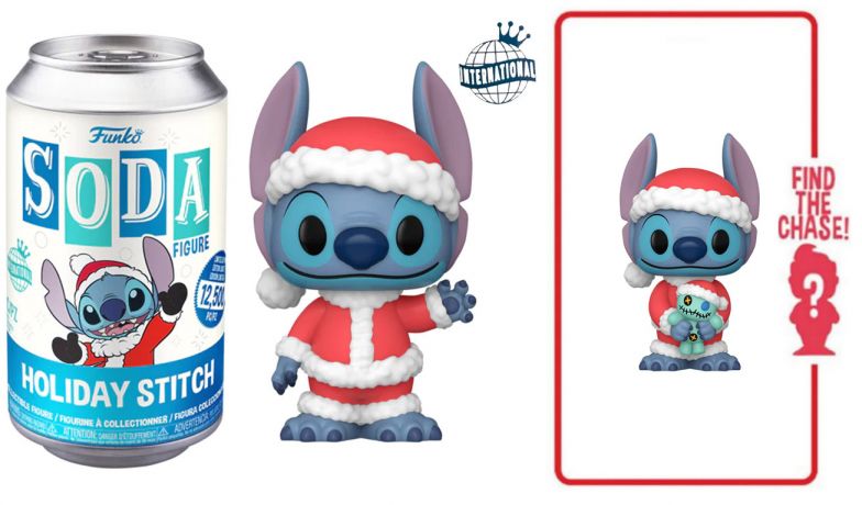 Figurine Funko Soda Lilo et Stitch [Disney] Stitch Noël (Canette Bleue)