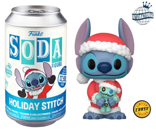 Figurine Funko Soda Lilo et Stitch [Disney] Stitch Noël (Canette Bleue) [Chase]