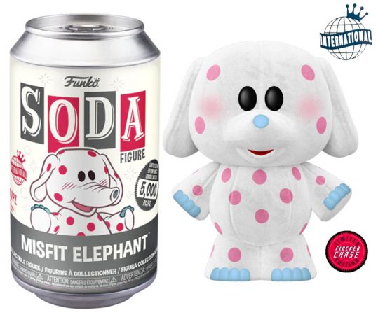 Figurine Funko Soda Rudolphe le renne au nez rouge (1964) Misfit Elephant (Canette Grise) [Chase]