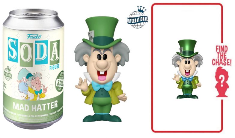 Figurine Funko Soda Alice au Pays des Merveilles [Disney] Chapelier fou (Canette Verte)