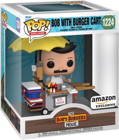 Figurine Funko Pop Bob's Burgers #1224 Bob avec le chariot à hamburgers