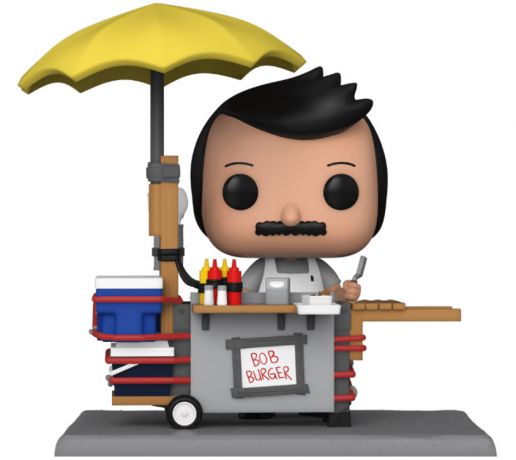 Figurine Funko Pop Bob's Burgers #1224 Bob avec le chariot à hamburgers