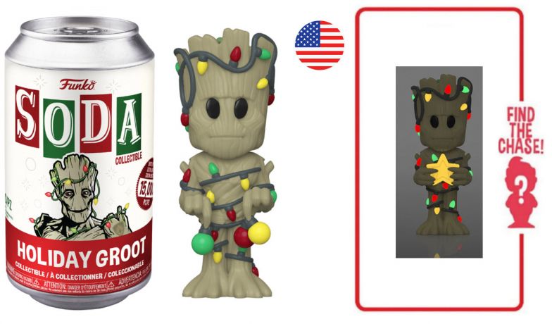 Figurine Funko Soda Marvel Comics Groot Noël (Canette Rouge)