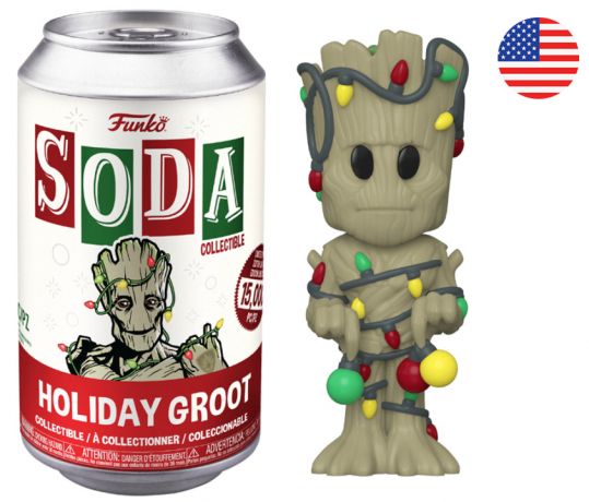 Figurine Funko Soda Marvel Comics Groot Noël (Canette Rouge)