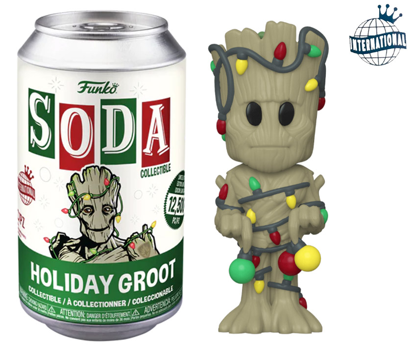 Figurine Soda Marvel Comics pas cher : Groot Noël (Canette Verte)