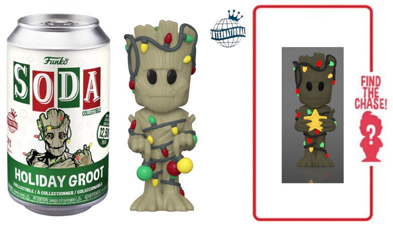 Figurine Funko Soda Marvel Comics Groot Noël (Canette Verte)